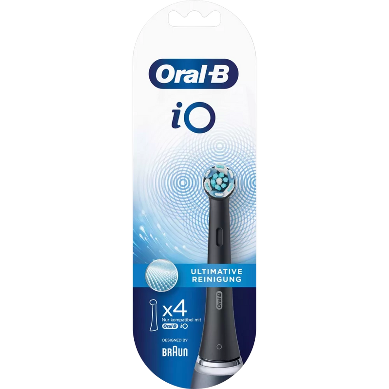 Oral-B Opzetborstels iO Ultimate Cleaning zwart, 4 stuks