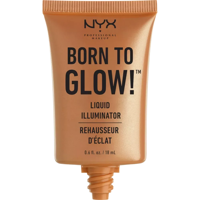 NYX PROFESSIONAL MAKEUP Highlighter Born To Glow Liquid Illuminator 03 Puur Goud, 18 ml