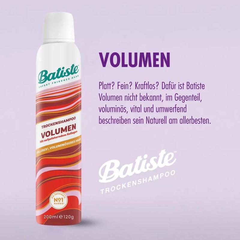 batiste Droogshampoo Hair Benefit Volume, 200 ml