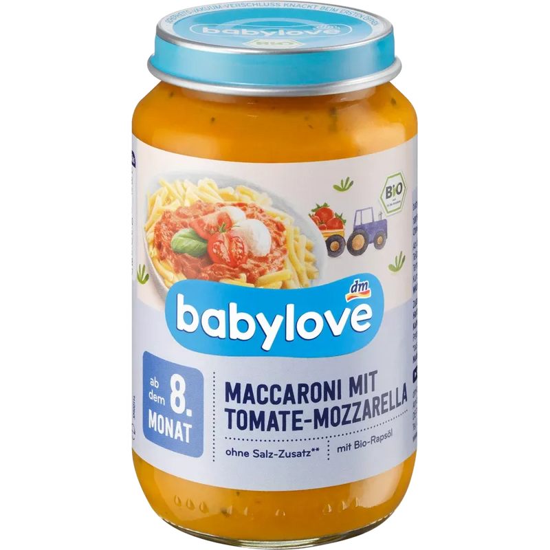 babylove Menu Maccaroni met Tomaten-Mozzarella vanaf 8.maand, 220 g