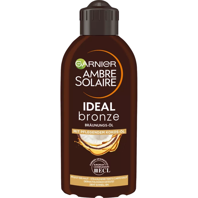 Garnier Ambre Solaire Ideal bronze bruiningsolie met kokosolie, 200 ml