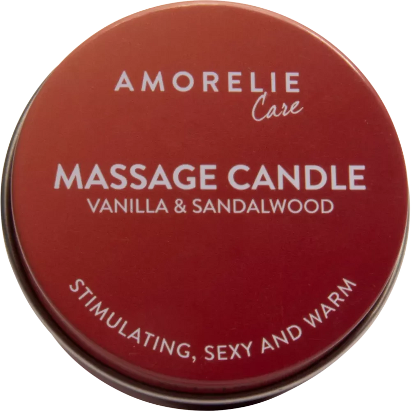 AMORELIE Massagekaars Vanille Sandelhout, 1 stuk