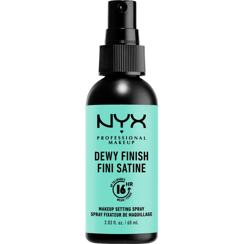 NYX PROFESSIONAL MAKEUP Fixeerspray Make Up Dewy Finish/Long Lasting 02, 60 ml