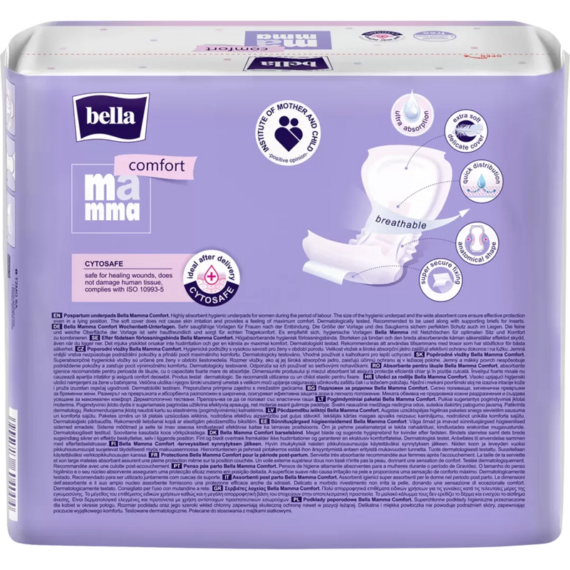 Bella Mamma Postpartum pads comfort, 10 stuks