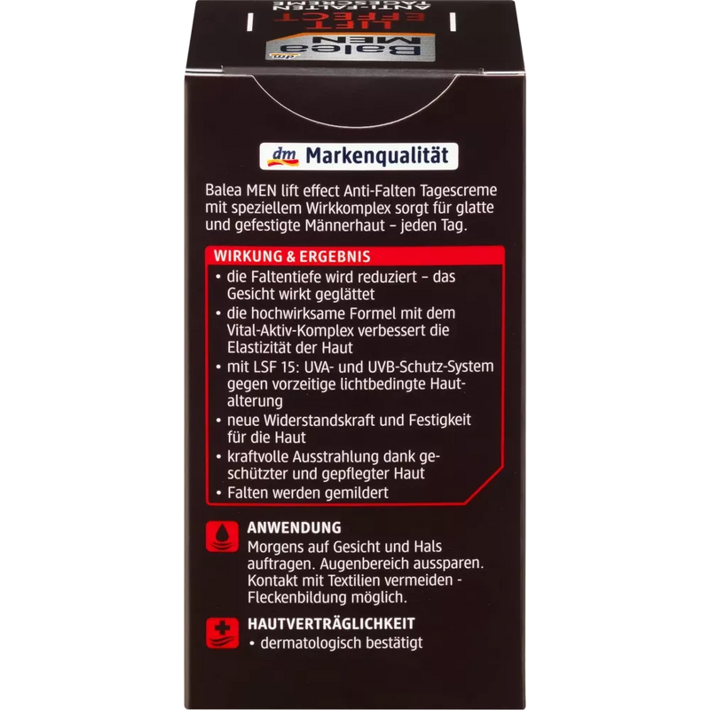 Balea MEN Gezichtscrème Lift Effect Anti-Rimpel, 50 ml
