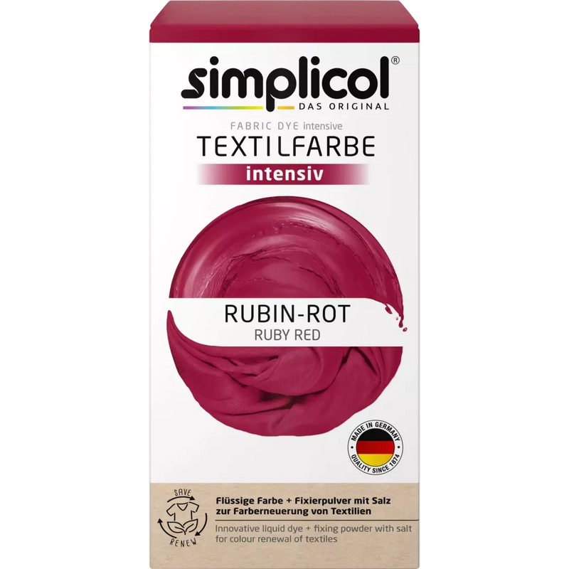 Simplicol Textielverf intensief robijnrood, 1 st