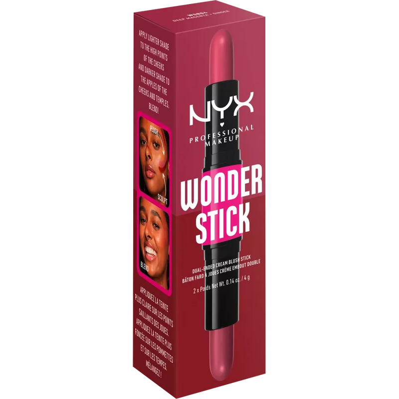 NYX PROFESSIONAL MAKEUP Blush Stick Wonder Cream Diep Magenta & Roze 04, 1 st
