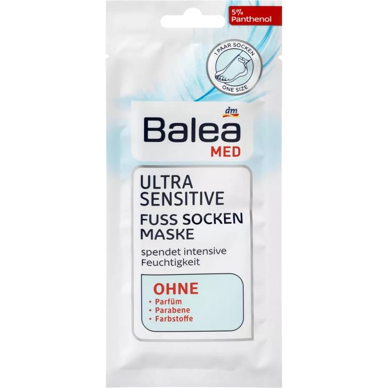 Balea MED Voetsokmasker Ultra Sensitive, 1 paar