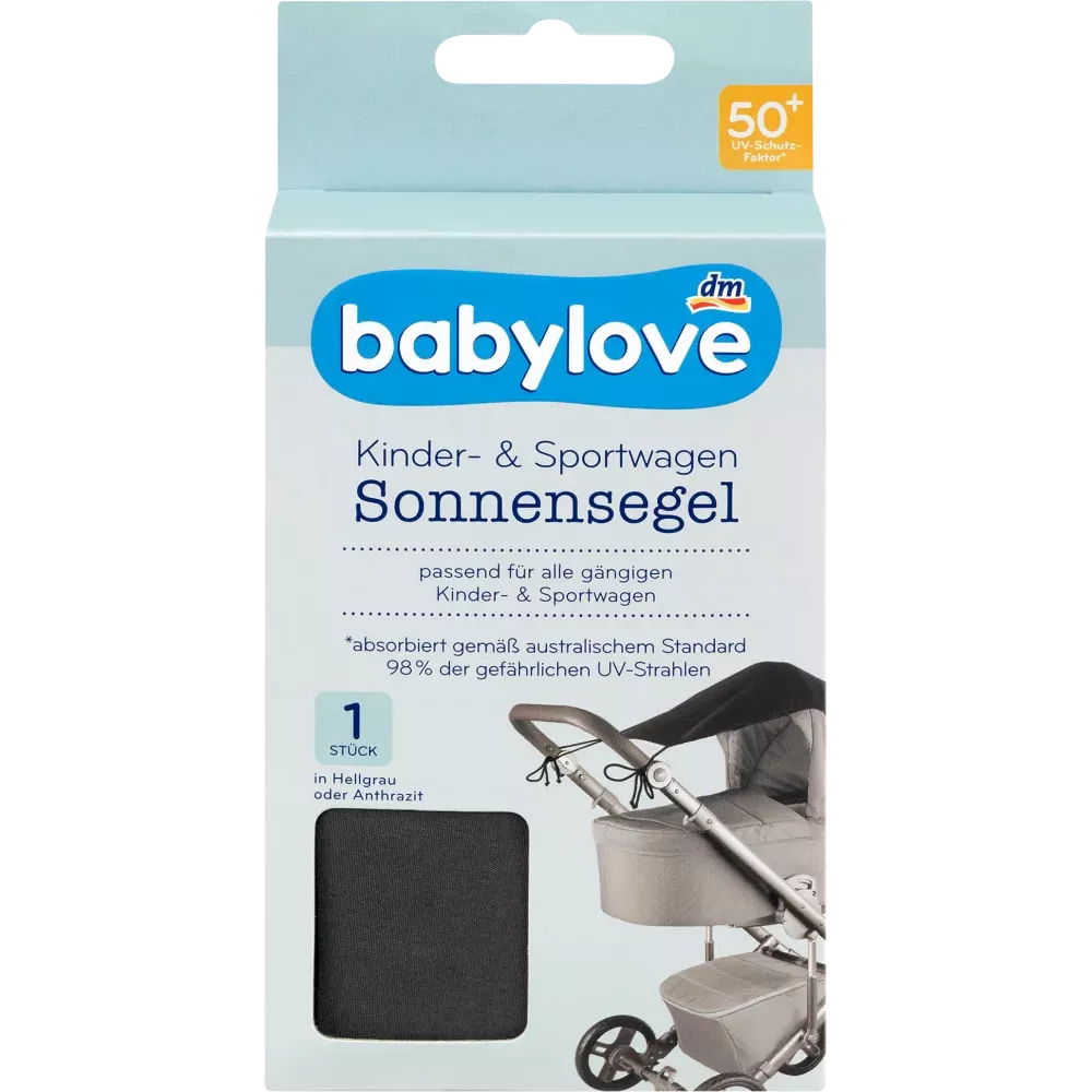 babylove Zonnezeil antraciet, 1 stuk