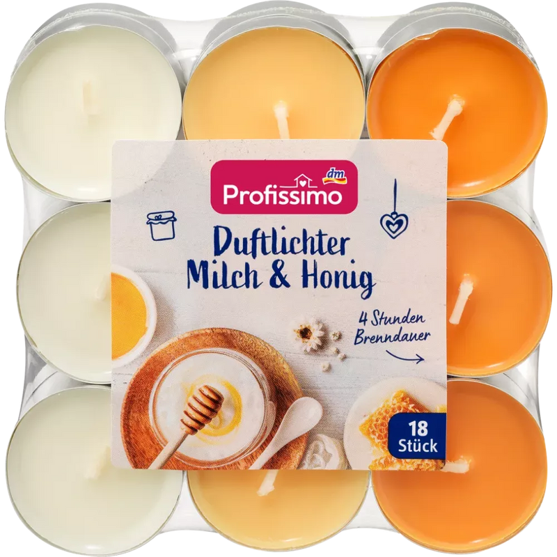 Profissimo Geurlampjes melk en honing, 18 st