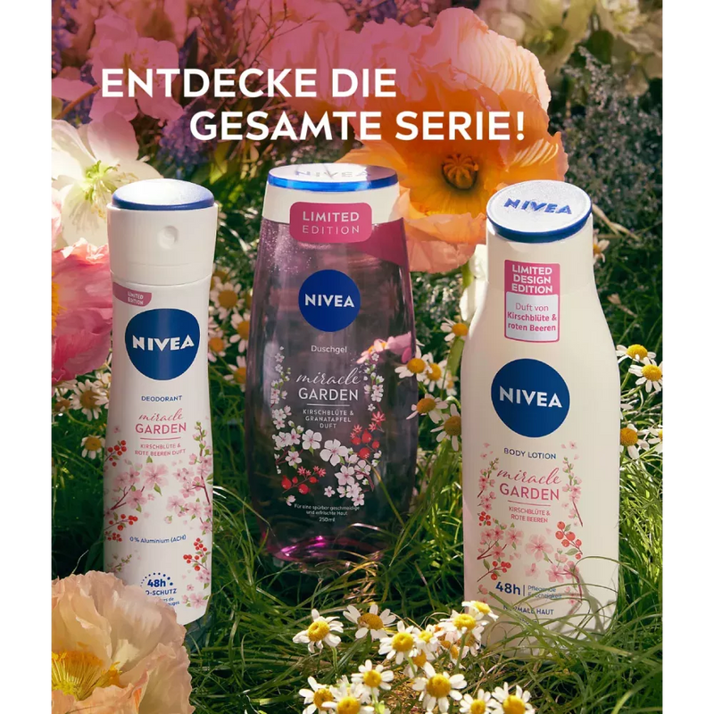 NIVEA Deodorant Spray Miracle Garden Kersenbloesem & Rode Bessen, 150 ml