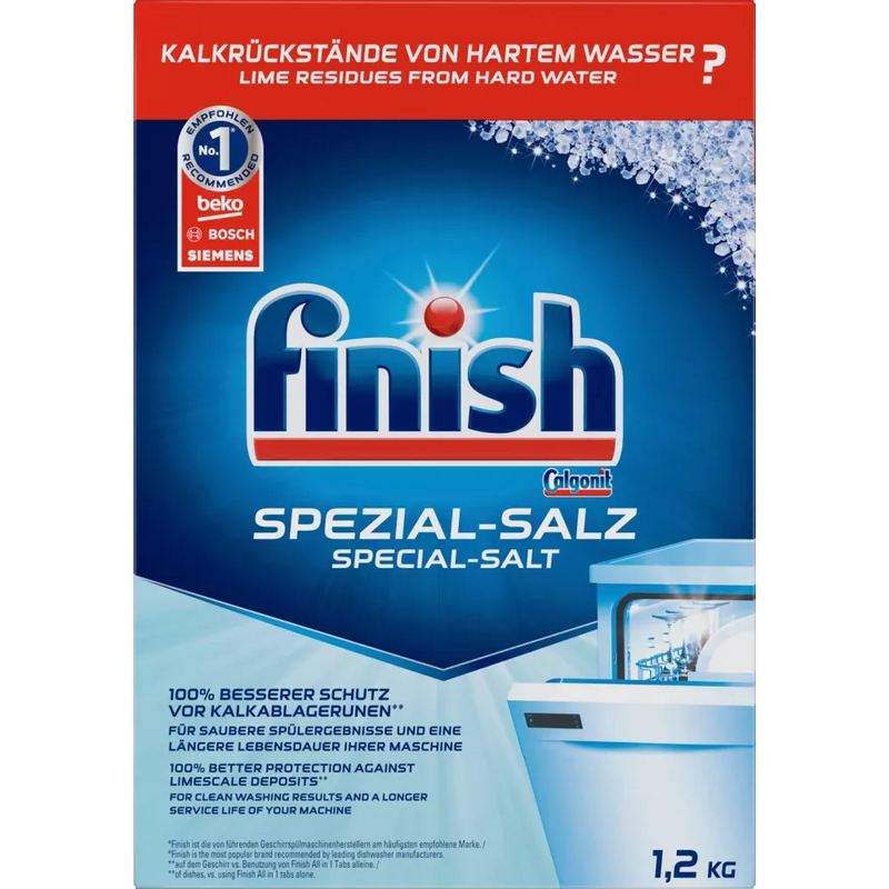 Finish Vaatwasmachinezout Speciaal zout, 1,2 kg