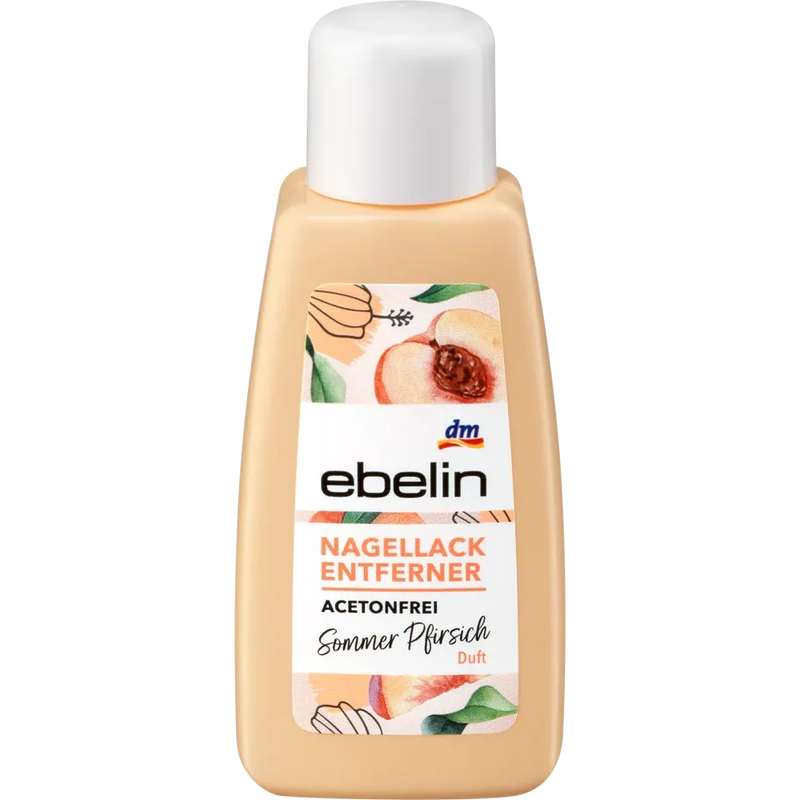 ebelin Nagellak Remover Summer Peach acetonvrij, 50 ml