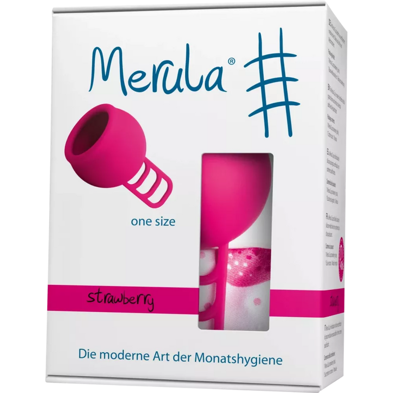 Merula Menstruatiecup roze, 1 stuk