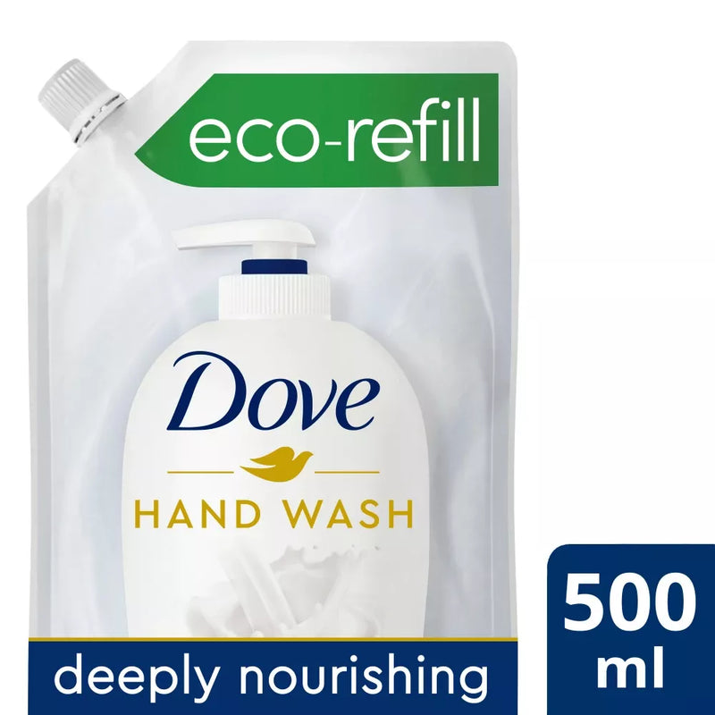 Dove Vloeibare zeep, verzorgende handwaslotion, navulverpakking, 500 ml