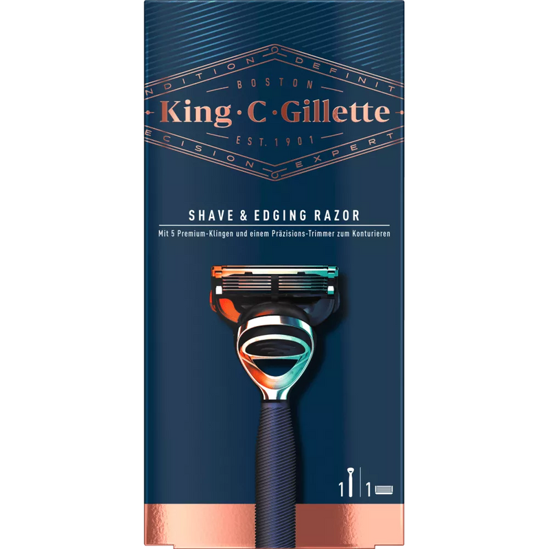 King C. Gillette Scheermes Blue Chrome, 1 stuk