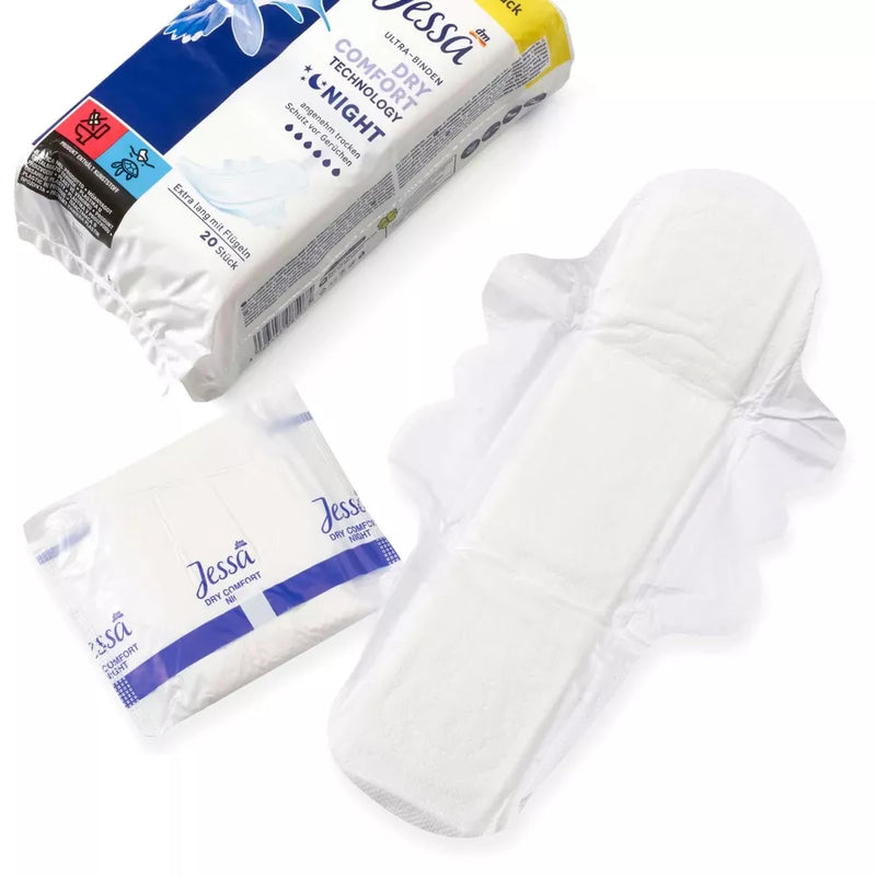 Jessa Ultra pads Dry Comfort Night BigPack, 20 stuks