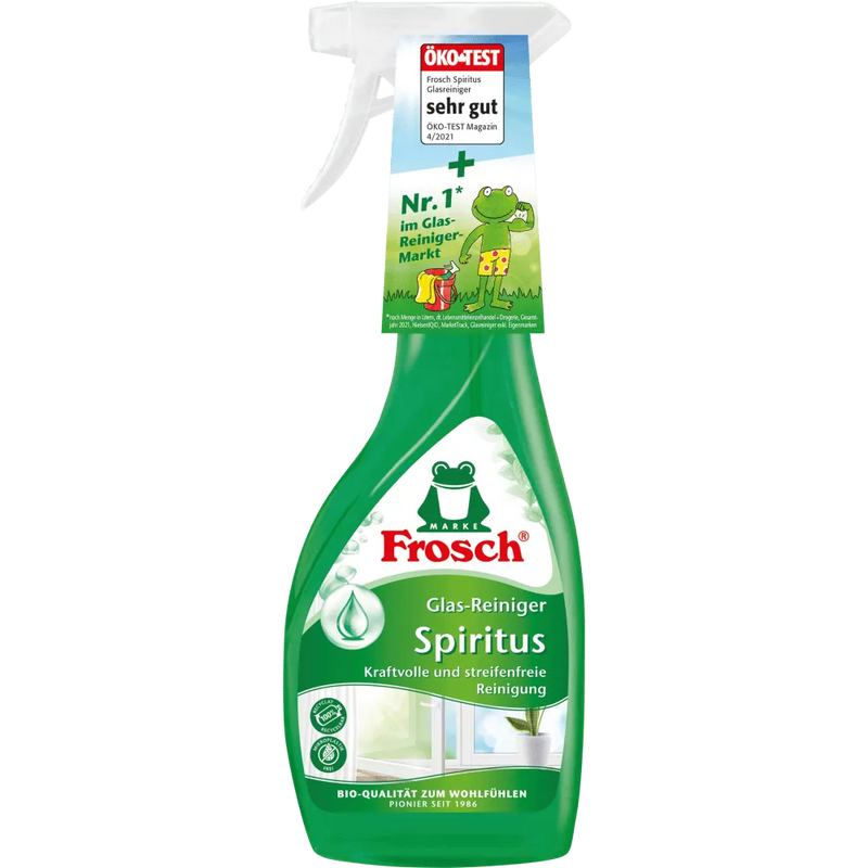 Frosch Glasreiniger spiritus streeploos, 500 ml