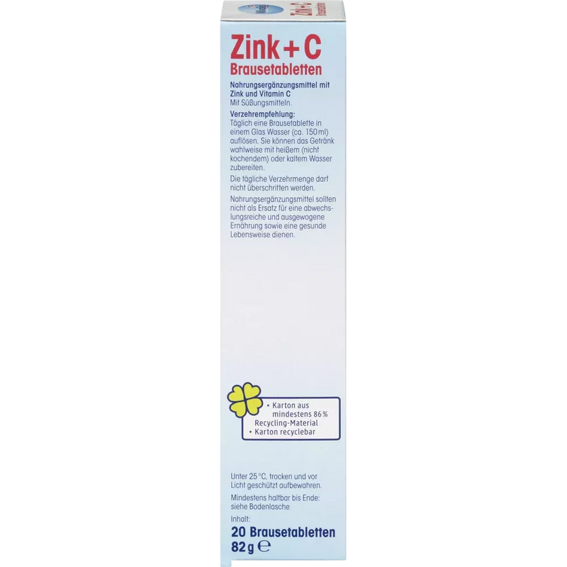 Mivolis Zink + C bruistabletten 20 st, 82 g