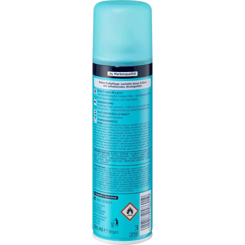 Balea Voet Deodorant Spray, 200 ml