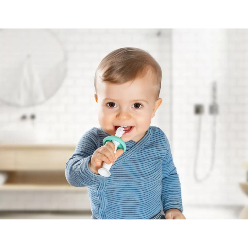 Reer BabyCare tandenborstel trainer met veiligheidsplaatje, 1 stuk