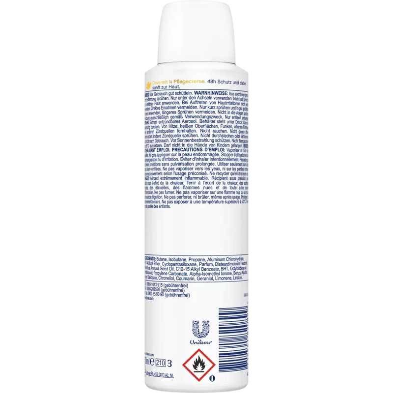 Dove Soft Feel Antiperspirant Deodorant Spray, 150 ml