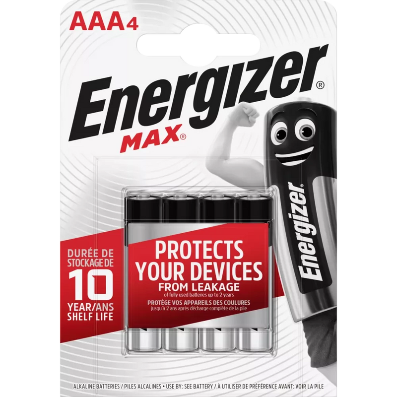 Energizer Energizer Alkaline Max AAA Micro 4st, 4st