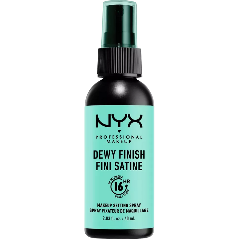 NYX PROFESSIONAL MAKEUP Fixeerspray Make Up Dewy Finish/Long Lasting 02, 60 ml