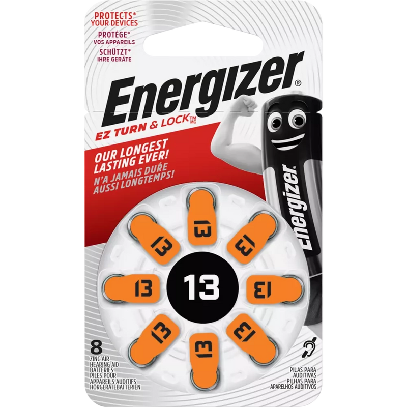 Energizer Hoortoestel batterijen 13, 8 stuks