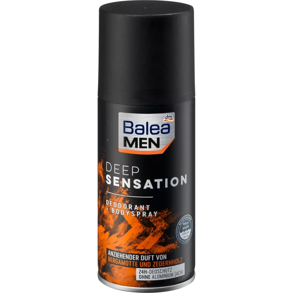 Balea MEN Deodorant + Body Spray Deep Sensation, 150 ml