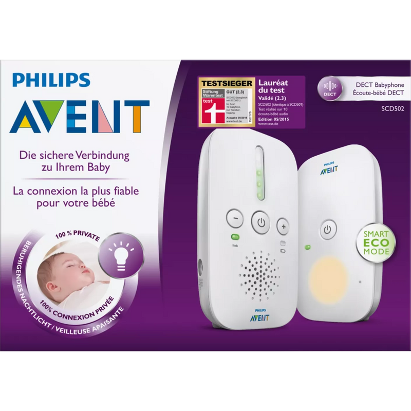 Philips AVENT Babyfoon DECT audio, 1 stuk