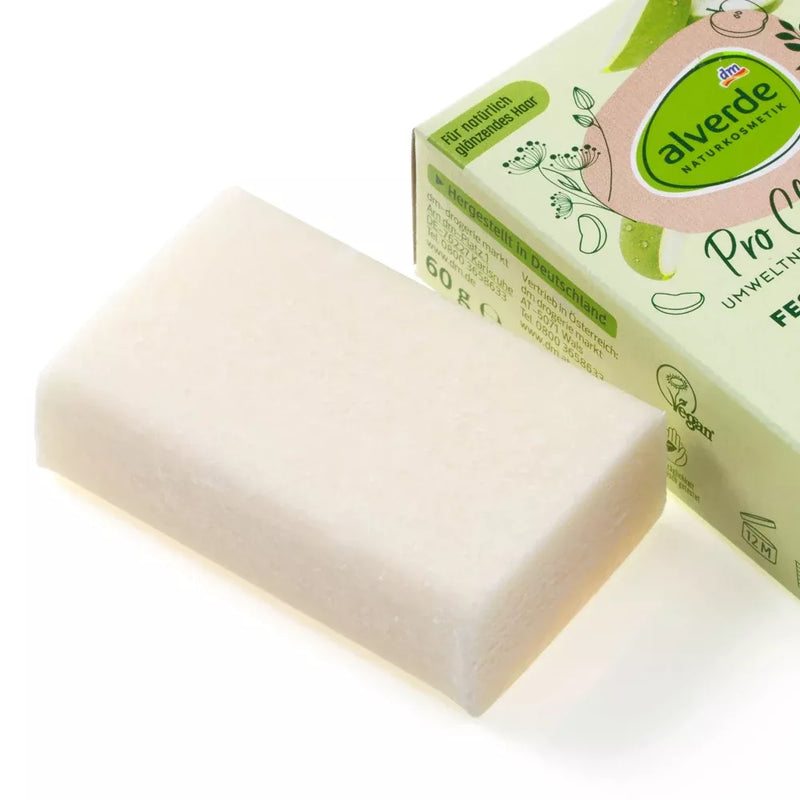 alverde NATURKOSMETIK Solid Shampoo Pro Climate Groene Appel Geur, 60 g