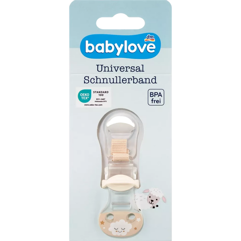 babylove Fopspeenriem universeel crème, 1 st