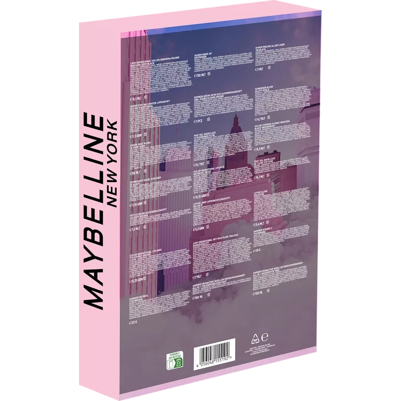 MAYBELLINE NEW YORK Adventskalender 2025 Prettige Feestdagen, 1 stuk