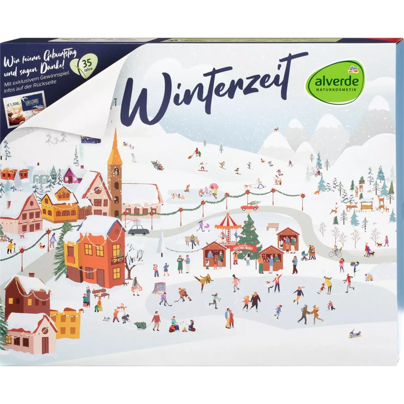 alverde NATURKOSMETIK Adventskalender 2024 "Wintertijd", 1 stuk