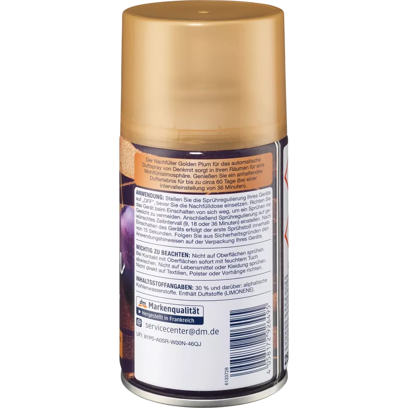 Denkmit Navulverpakking luchtverfrisser Automatic Spray Golden Plum, 250 ml