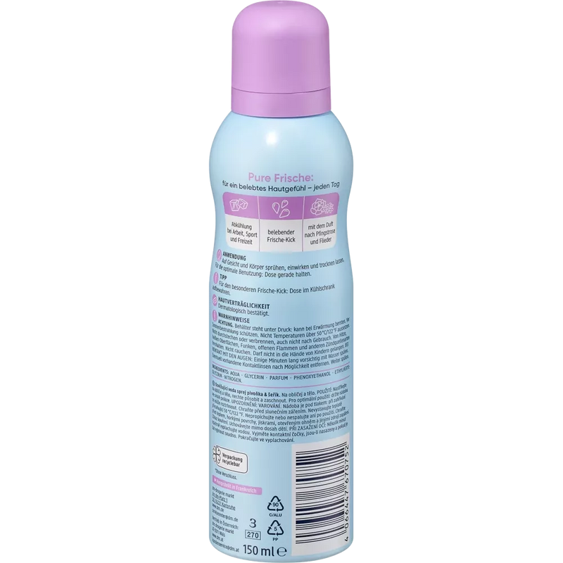 Balea Waterspray pioenroos lila, 150 ml