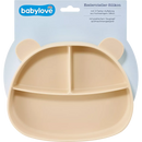Babylove Tableau d'apprentissage en silicone, beige, 1 pièce