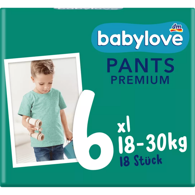 babylove Babybroek Premium maat 6, XL, 18-30 kg, 18 stuks.