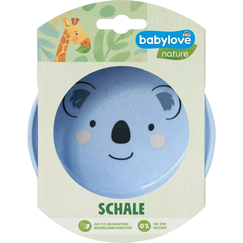 babylove natuurschaal blauw, 1 st