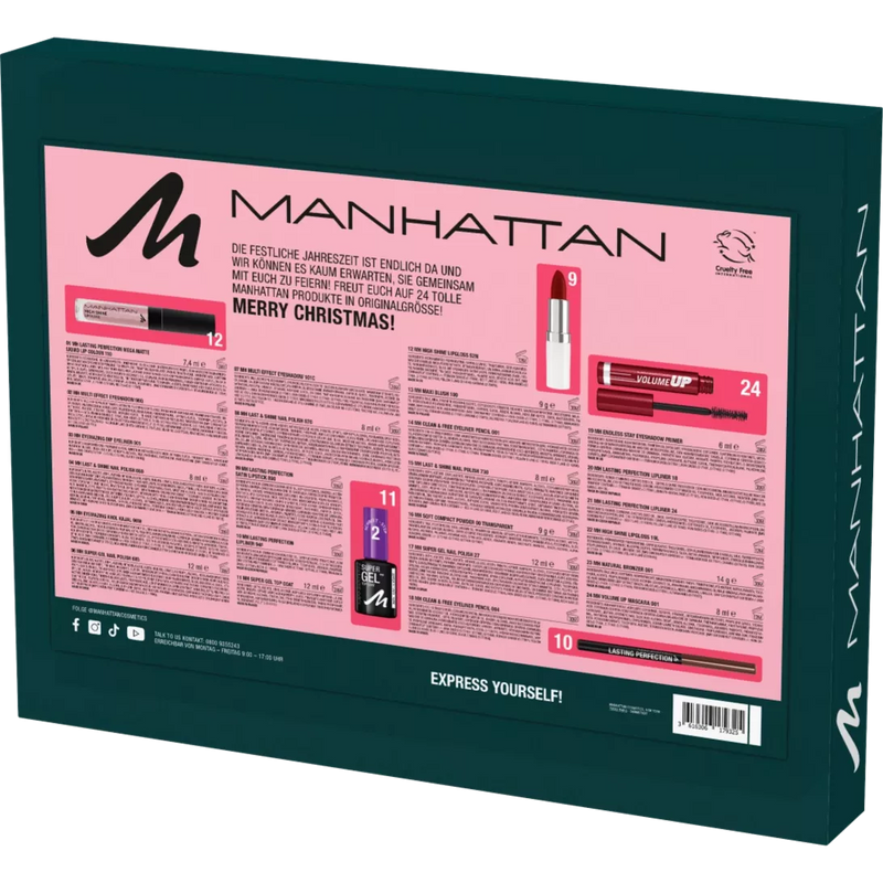 MANHATTAN Cosmetics Adventskalender 2024 Express Yourself, 1 stuk