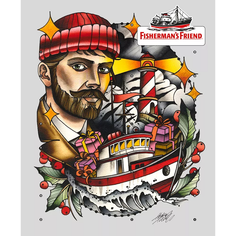 Fisherman's Friend Adventskalender 2025, 24 sterke deuren, 1 stuk
