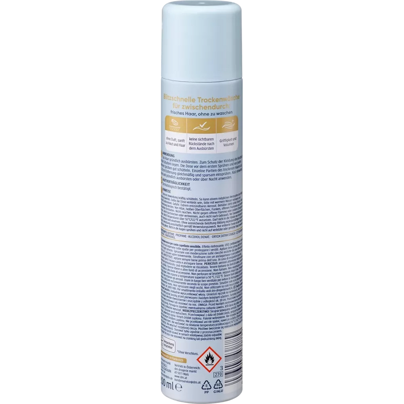 Balea Droogshampoo voor gevoelige hoofdhuid, 200 ml