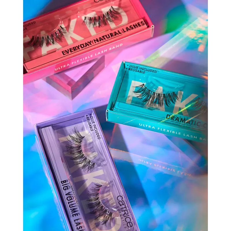 Catrice Faux cils artificiels 3D boucles sauvages (1 paire), 2 pièces.