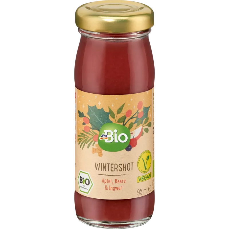 dmBio Wintershot met appel, bes & gember, adventskalender voor zelfontwerpen 2024, 95 ml