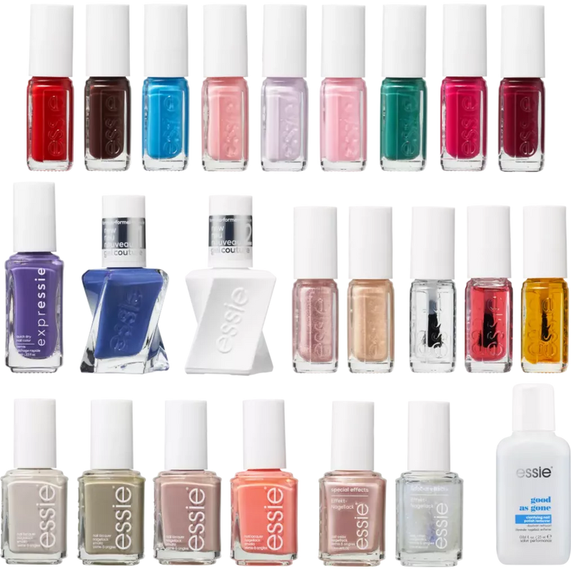 essie Adventskalender 2024 met 24 kleurrijke nagellakjes, 1 stuk