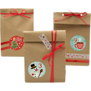 Dekorieren & Einrichten Adventskalender met papieren zakjes, satijnen lint, stickers & washitape, 1 stuk
