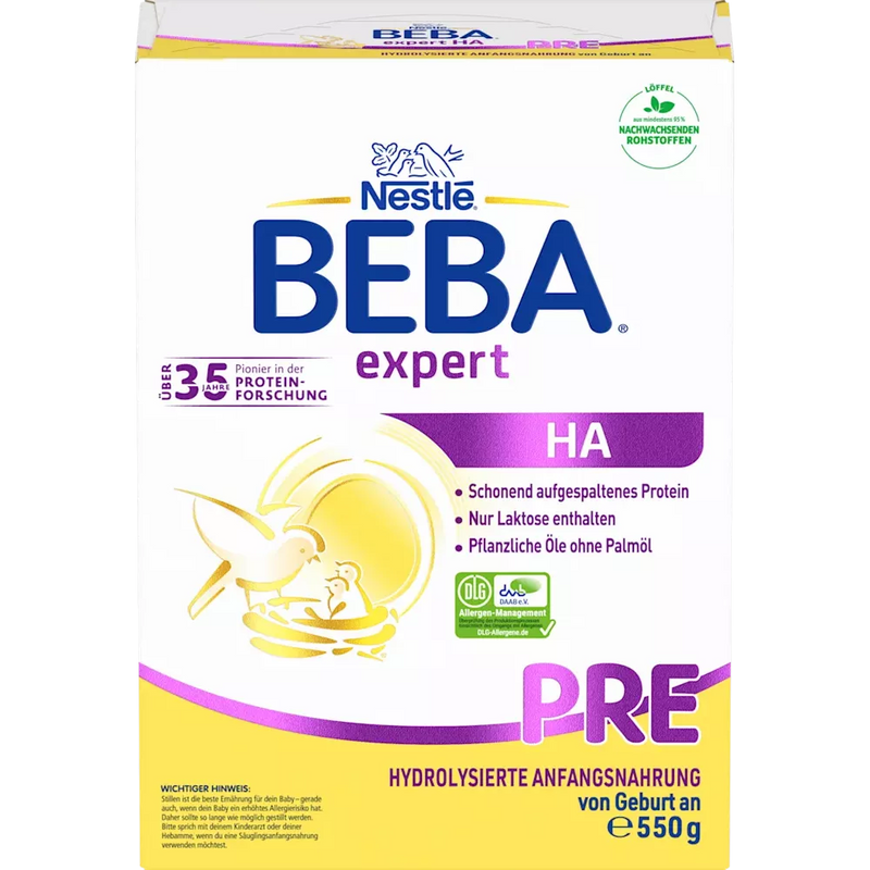 Nestlé BEBA Expert HA Pré dès la naissance, 550 g