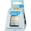 babylove Stapelspel van silicone, 4 stuks, sterren, 1 stuk