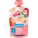 babylove Knijpbare perzik & banaan in appel recyclebaar vanaf 1 jaar, 100 g